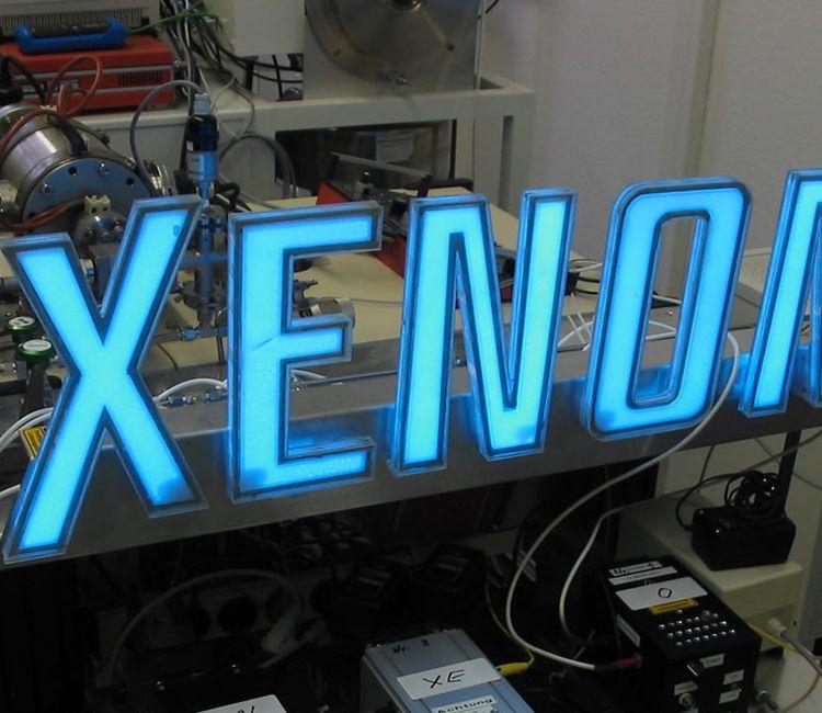 Xenon-Entladung im Labor der Berger GmbH